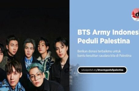 BTS Army Indonesia Galang Donasi Lebih dari Rp1 Miliar untuk Palestina
